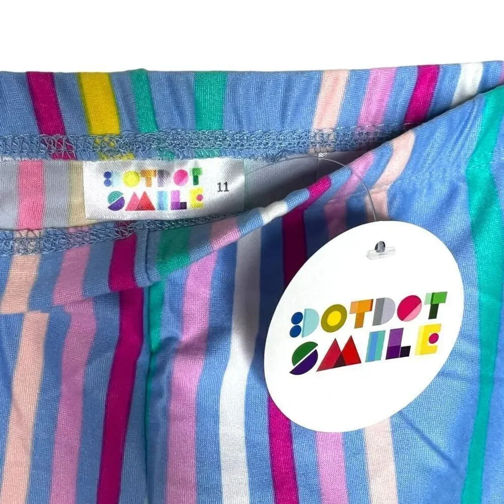 NEW Dot Dot Smile Multicolor Kick Shorts 11